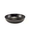 Barstuff Schale aus gehämmertem Aluminium, schwarz - 31 cm