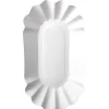 Barstuff Schale oval, Pappe pure weiß - 10,5x20,0x3,5cm (1000 Stk.)
