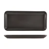 Barstuff Schmale rechteckige Platte Antigo Steingut Antikbronze – 35 x 16,5 cm (3 Stk.)
