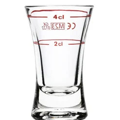 Barstuff Schnapsglas Wachtmeister - 56ml, 2cl+4cl Eiche (12 Stk.)