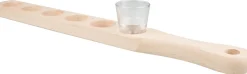 Barstuff Schnapslatte Holz, 50,5cm - inkl. 12 Shotgläser