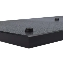 Barstuff Schneidebrett mit Saftrille, HDPE schwarz - 49,5x29,5cm
