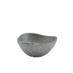 Barstuff Schüssel, dreieckig, Melamin, Granitoptik grau - 100ml / 8,5cm (24 Stk.)