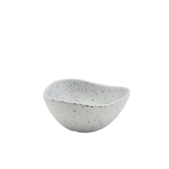 Barstuff Schüssel, dreieckig, Melamin, Granitoptik weiß - 70ml / 7,5cm (24 Stk.)
