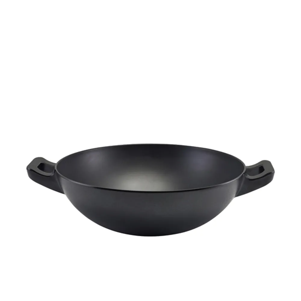 Barstuff Schüssel in Wok-Optik, Melamin schwarz - 30cm