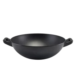 Barstuff Schüssel in Wok-Optik, Melamin schwarz - 35cm