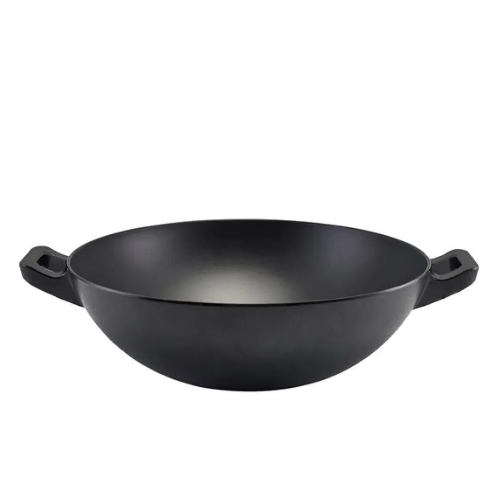 Barstuff Schüssel in Wok-Optik, Melamin schwarz - 35cm