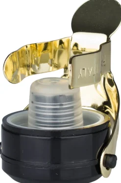 Barstuff Sekt- / Champagnerflaschenverschluss Secure Bottle Sealer - schwarz-goldfarben