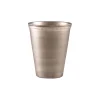Barstuff Servierbecher, Edelstahl vintage, Perlenrand - 380ml (12 Stk.)