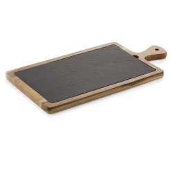 Barstuff Servierbrett Akazienholz, Naturschiefer - 40,7x20,2x2cm