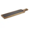 Barstuff Servierbrett Akazienholz, Naturschiefer - 53,1x12,5x1,8cm