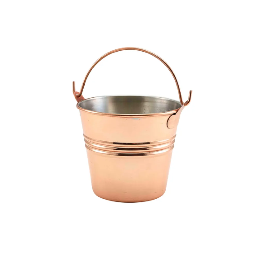 Barstuff Serviereimer, Edelstahl kupferfarben - 10cm/450ml (12 Stk.)