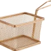 Barstuff Servierkörbchen Edelstahl kupferfarben - 12,5x10x8,5cm