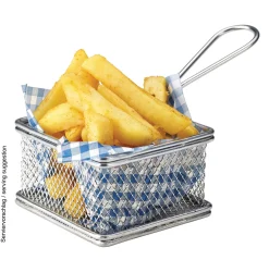 Barstuff Servierkörbchen Edelstahl - 9,5x9,5x6cm
