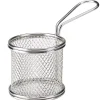 Barstuff Servierkörbchen rund, Edelstahl - 9,3x9cm