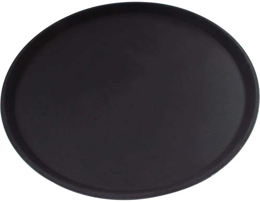 Barstuff Serviertablett, Glasfaserkunststoff, schwarz - 40cm
