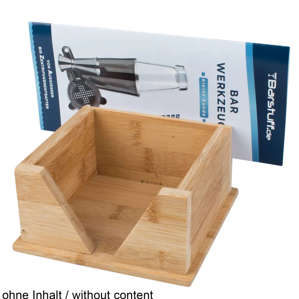 Barstuff Serviettenhalter Bambus - für Mini Cocktailservietten