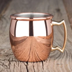 Barstuff Shotglas / Mini Moscow Mule Becher, Edelstahl kupferfarben - ca. 60ml