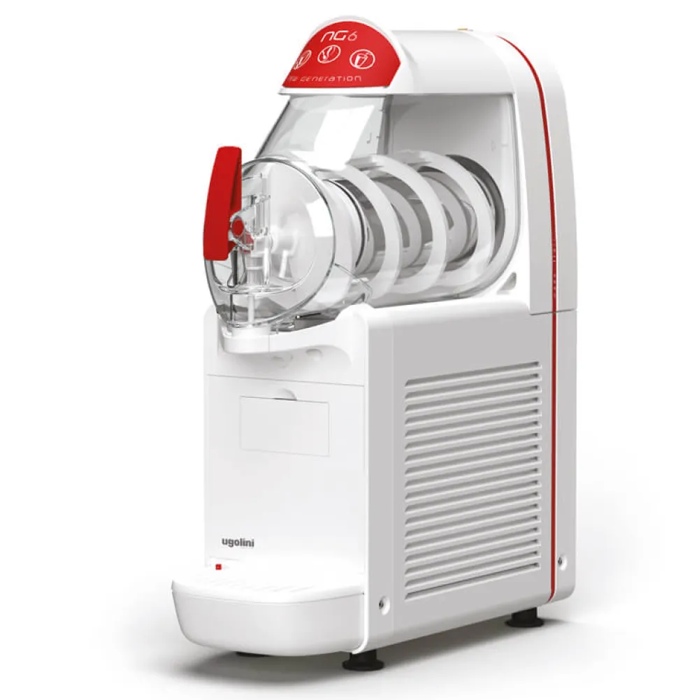 Barstuff Slusheis Maschine Granitor® NG Easy 6-1 White R290, 1 x 6 Ltr. Behälter