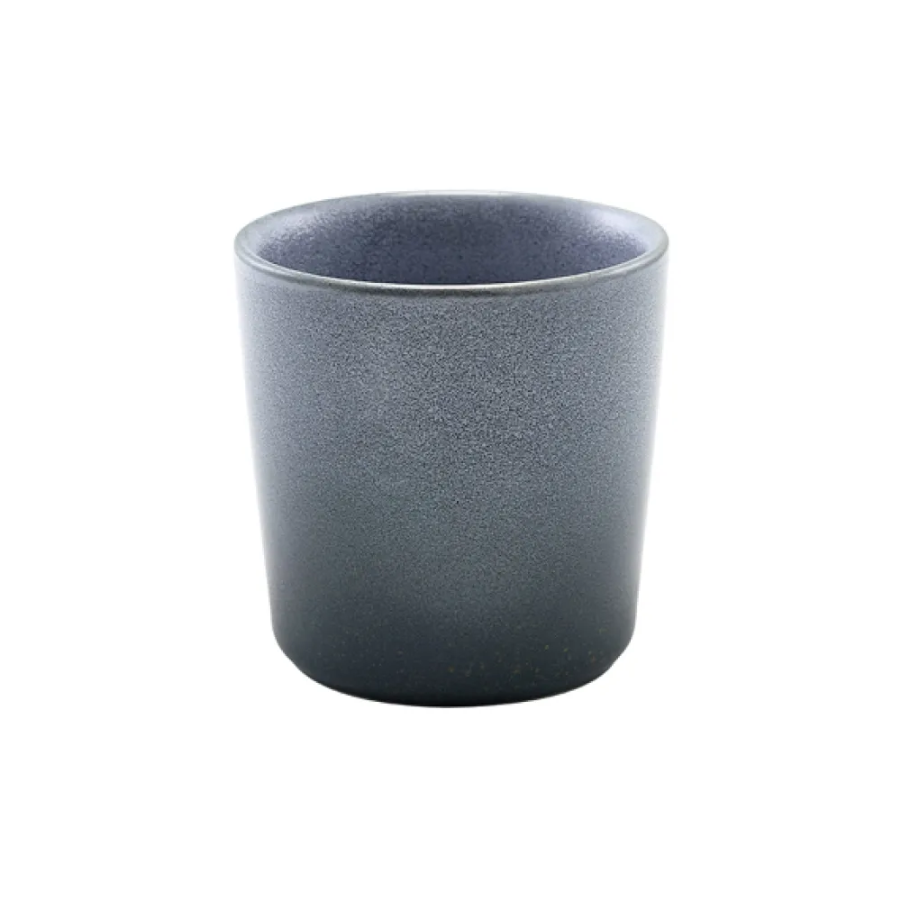 Barstuff Snack-Becher Forge Steingut graphitgrau – 8,5 x 8,5 cm (6 Stk.)