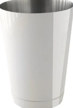 Barstuff Speedshaker weiß, Bodenkappe - Edelstahl (450ml)