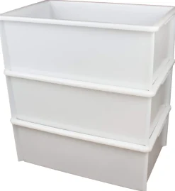Barstuff Stapel- und Transportbehälter Classic weiß - 580x360x215mm (35l)