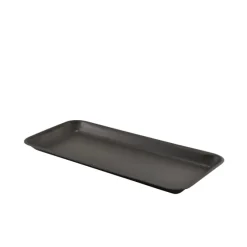 Barstuff Tablett, Edelstahl vintage schwarz - 36x16,5cm