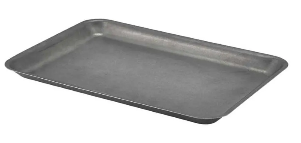 Barstuff Tablett, Edelstahl, Vintage - 31,5x21,5cm