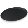 Barstuff Tablett oval, rutschfest, Polypropylen schwarz - 63x52x3cm