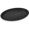 Barstuff Tablett oval, rutschfest, Polypropylen schwarz - 26,5x19cm
