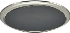 Barstuff Tablett rutschfest, Edelstahl rund - 30cm