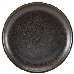 Barstuff Teller Terra Cinder Black, tief - 24cm (6 Stk.)