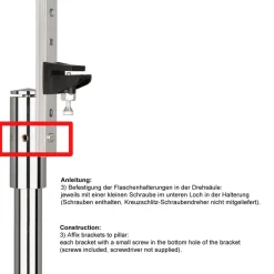 Barstuff Thekendrehständer für 6 Flaschen (0,7l-1,0l)