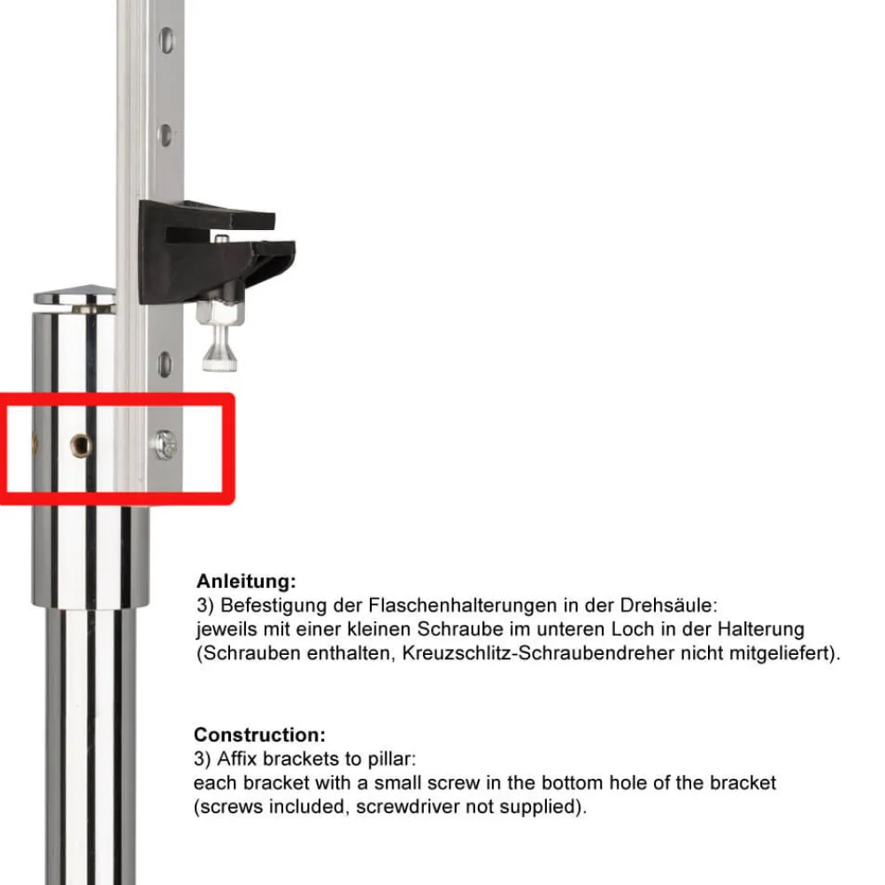 Barstuff Thekendrehständer für 6 Flaschen (0,7l-1,0l)