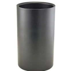Barstuff Thermo-Flaschenkühler, Edelstahl metallic-schwarz - 12x20cm