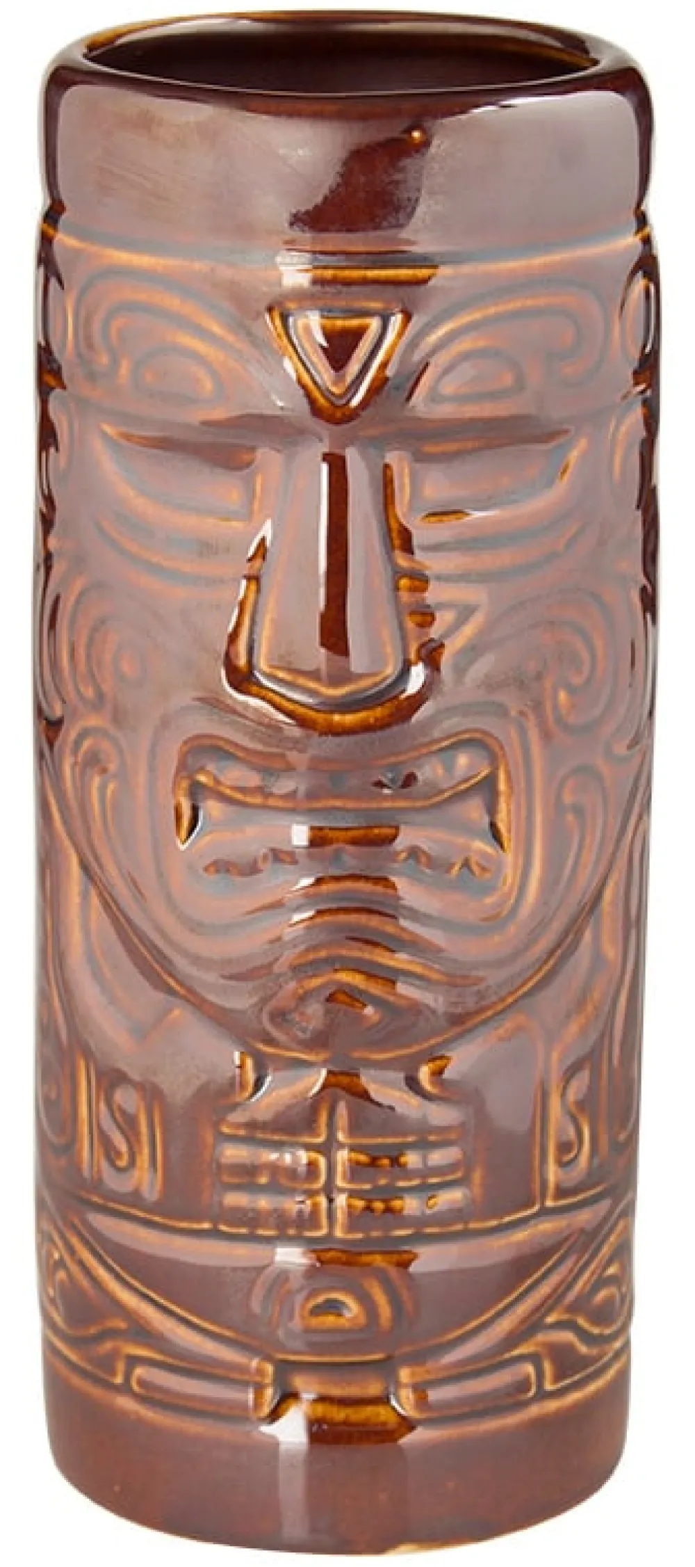 Barstuff Tiki Becher Aztec, braun - 460ml