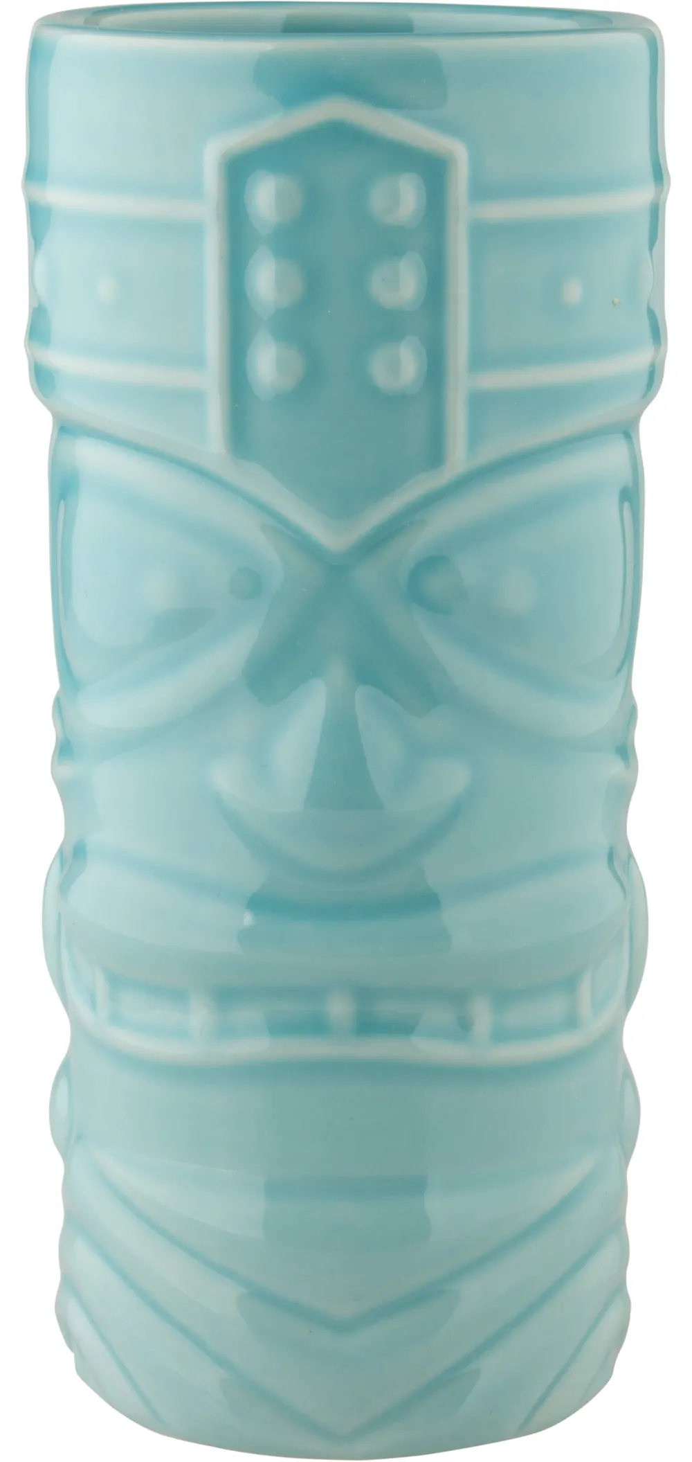 Barstuff Tiki Becher Face, blau - 400ml
