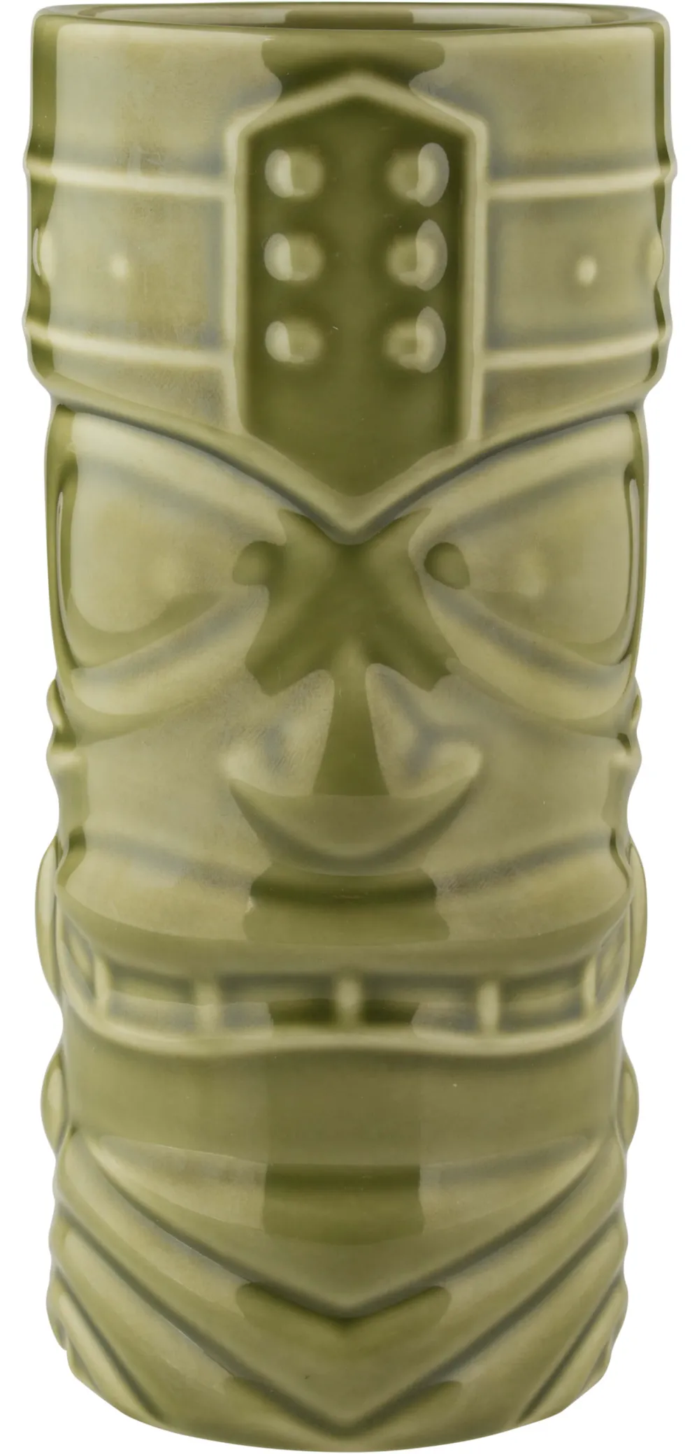 Barstuff Tiki Becher Face, grün - 400ml