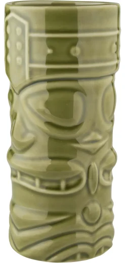 Barstuff Tiki Becher Face, grün - 400ml