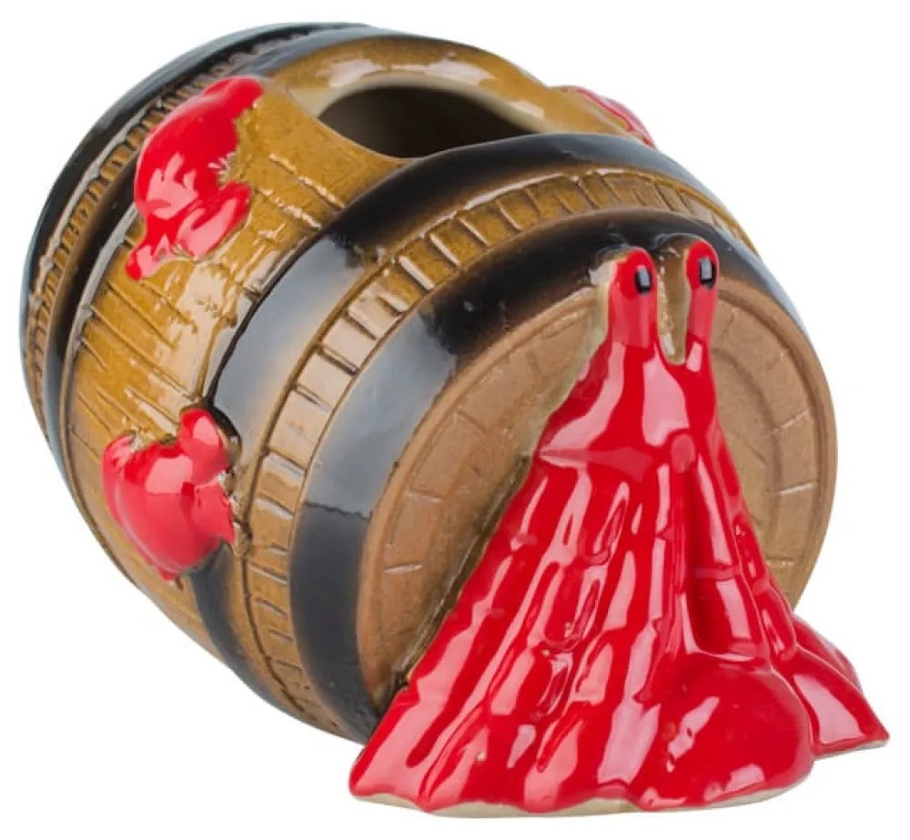 Barstuff Tiki Becher Fass mit Meereskreaturen - 500ml