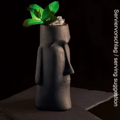 Barstuff Tiki-Becher Aku Aku, anthrazit-grau - 300ml