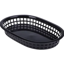 Barstuff Tischkorb / Fast-Food-Korb, PP, 27,5x17,5cm - schwarz (6 Stk.)