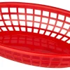 Barstuff Tischkorb rot, PE, oval - 23,5x15x4,5cm