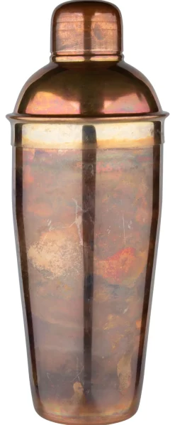 Barstuff 3-tlg. Cocktail Shaker, Edelstahl, Vintage-Kupferoptik - 700ml