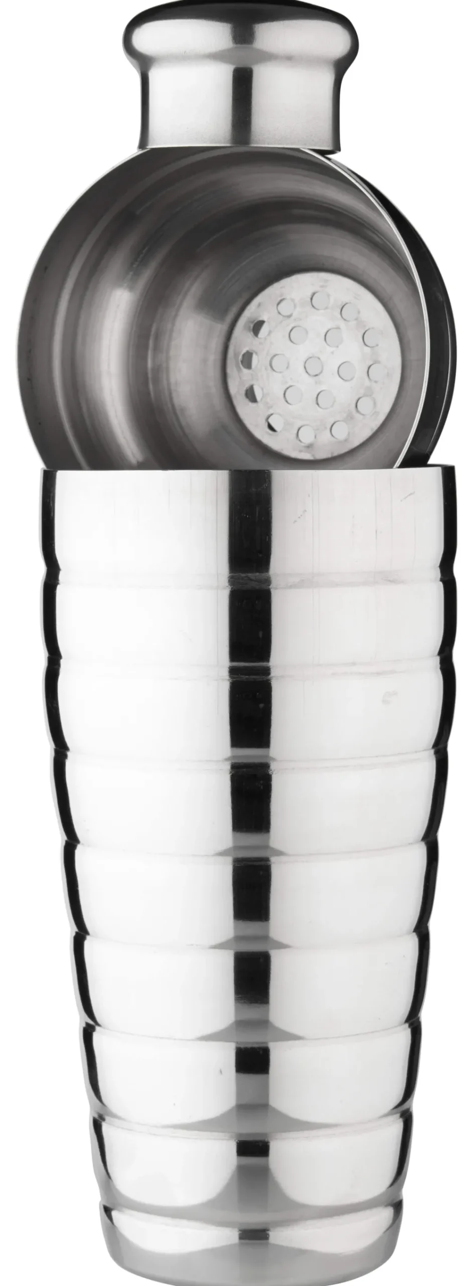Barstuff 3-tlg. Cocktail Shaker, gerillt - Edelstahl (700ml)