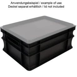 Barstuff Transportkiste Euronorm schwarz - 40x30x17cm