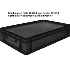 Barstuff Transportkiste Euronorm schwarz - 60x40x12cm
