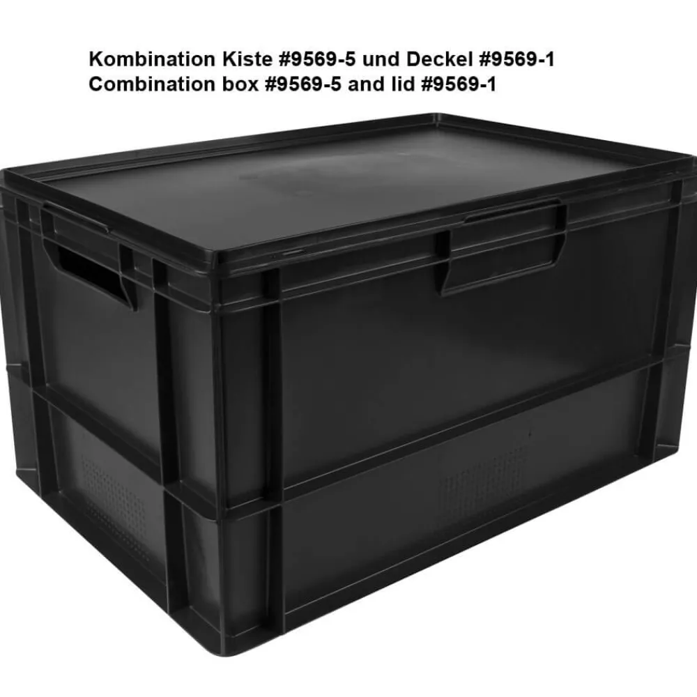 Barstuff Transportkiste Euronorm schwarz - 60x40x32cm