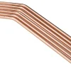 Barstuff Trinkhalme, Edelstahl (5x230mm) - kupferfarben (6 Stk.)