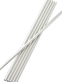 Barstuff Trinkhalme, Edelstahl (6x230mm) - 6 Stk.